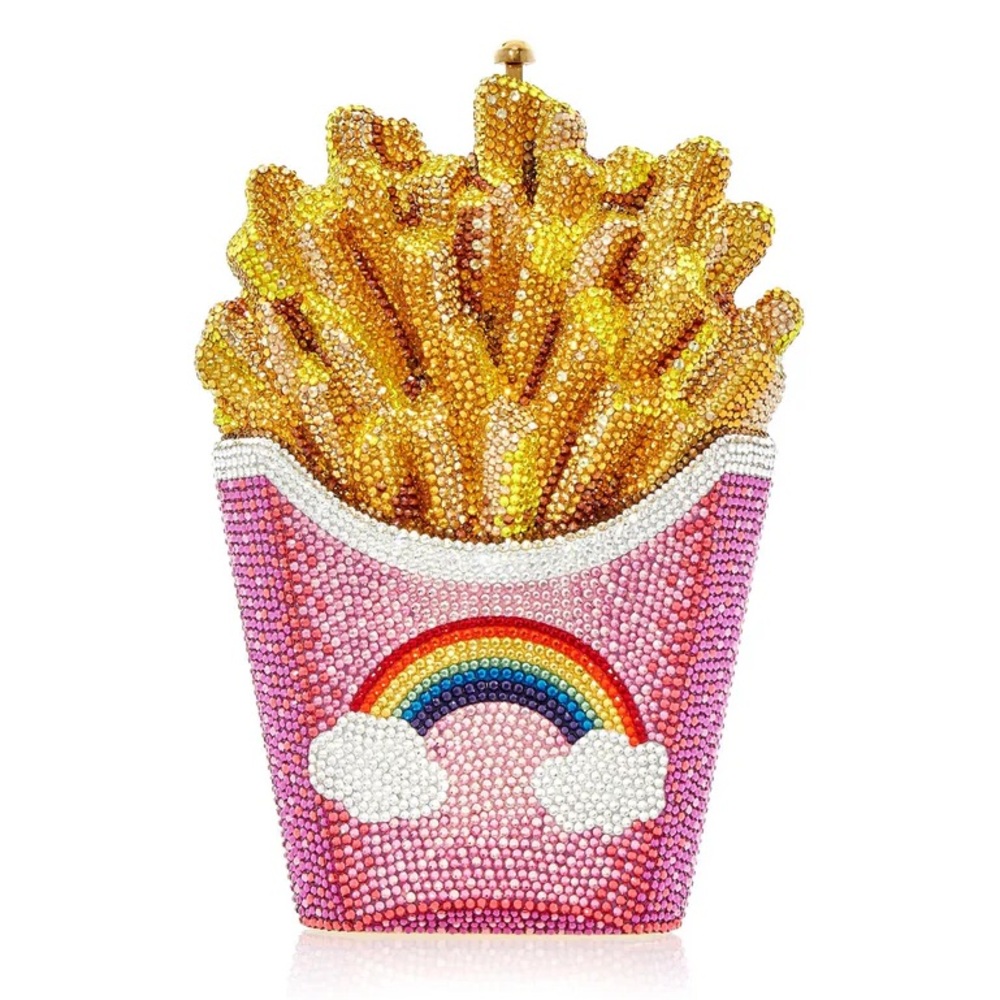Judith Leiber rainbow French fry bag